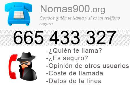 Teléfono 665433327