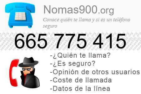 Teléfono 665775415