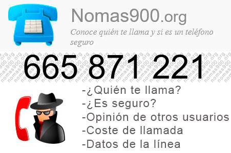 Teléfono 665871221