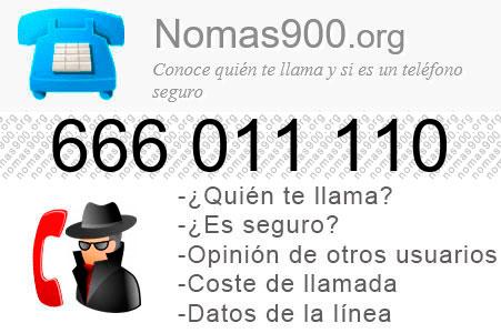 Teléfono 666011110