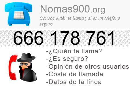 Teléfono 666178761