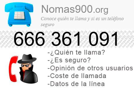 Teléfono 666361091