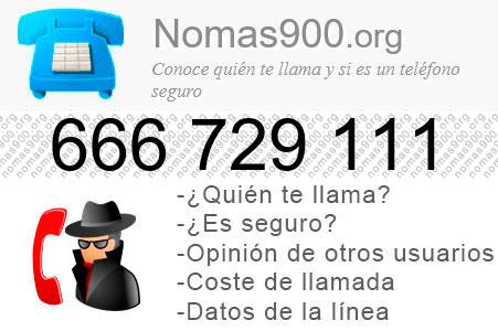 Teléfono 666729111