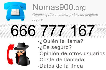 Teléfono 666777167