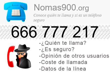 Teléfono 666777217
