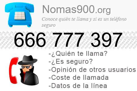 Teléfono 666777397
