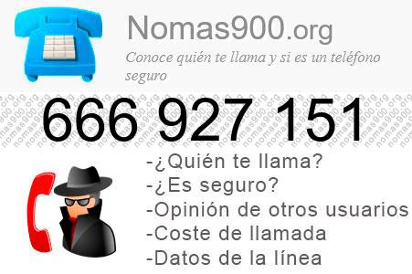 Teléfono 666927151