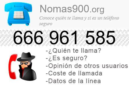 Teléfono 666961585