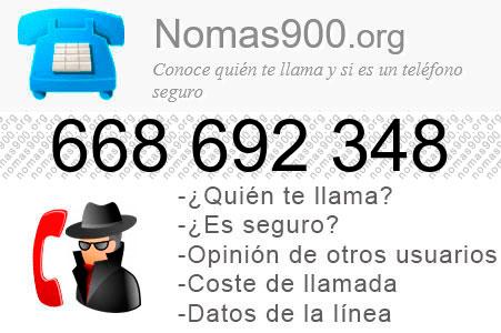 Teléfono 668692348