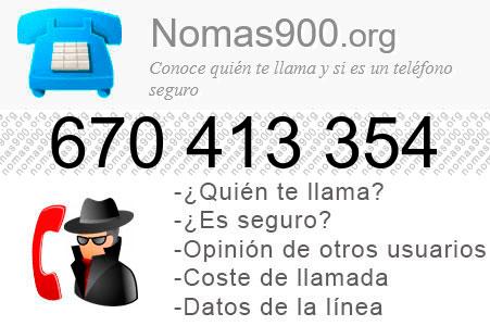 Teléfono 670413354