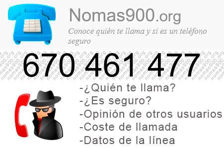 Teléfono 670461477