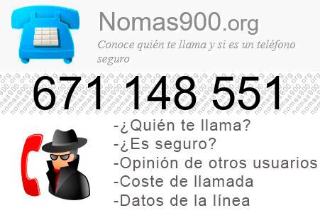 Teléfono 671148551