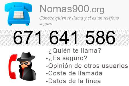 Teléfono 671641586