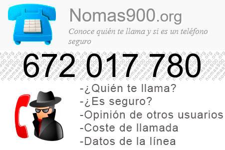 Teléfono 672017780