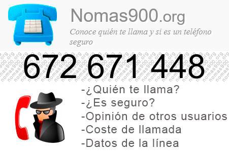 Teléfono 672671448