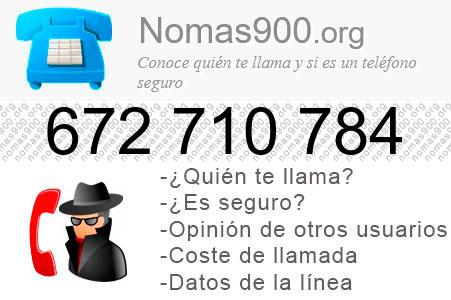 Teléfono 672710784