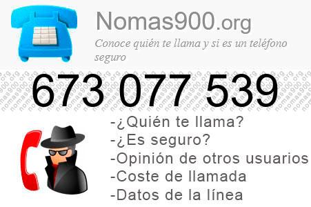 Teléfono 673077539