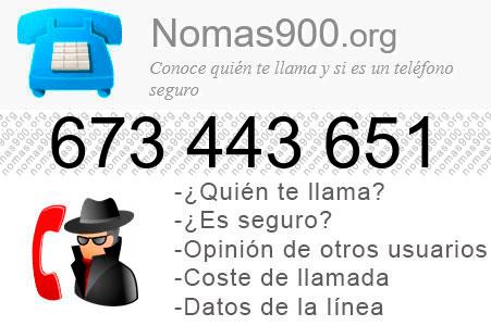 Teléfono 673443651