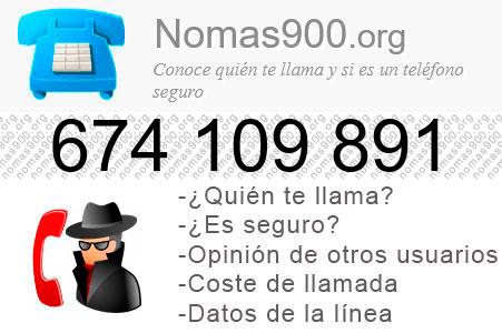 Teléfono 674109891
