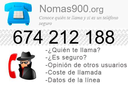 Teléfono 674212188
