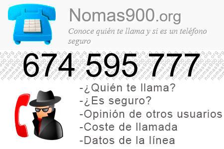 Teléfono 674595777