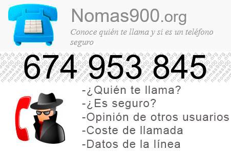 Teléfono 674953845