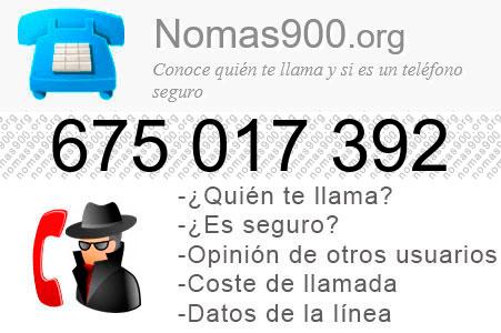 Teléfono 675017392