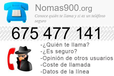 Teléfono 675477141