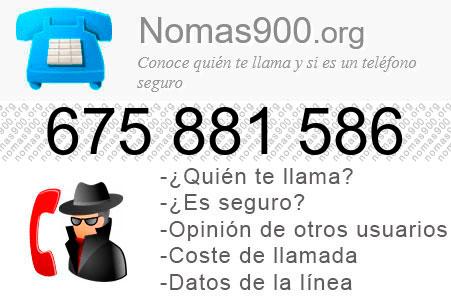 Teléfono 675881586