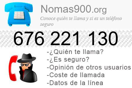 Teléfono 676221130