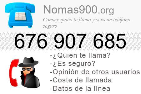 Teléfono 676907685
