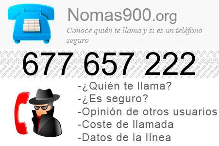 Teléfono 677657222