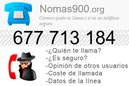 Teléfono 677713184