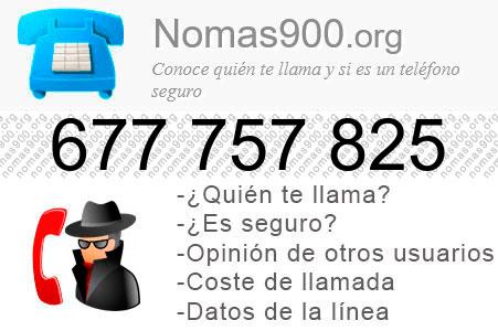 Teléfono 677757825