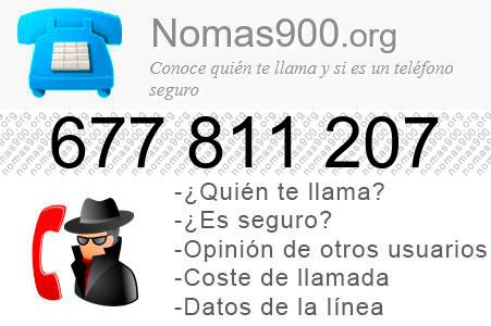 Teléfono 677811207