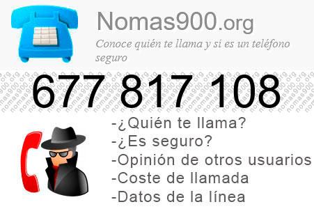 Teléfono 677817108