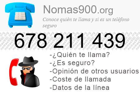 Teléfono 678211439