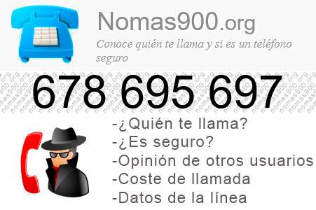 Teléfono 678695697