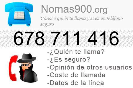 Teléfono 678711416