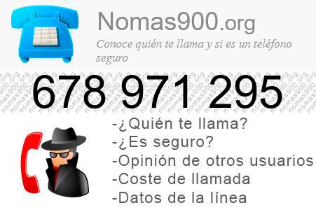 Teléfono 678971295