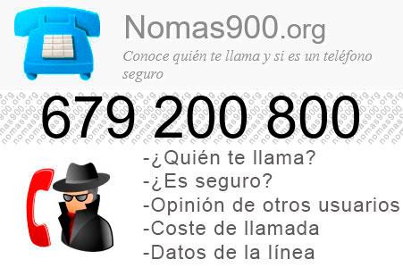 Teléfono 679200800