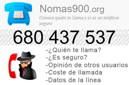 Teléfono 680437537