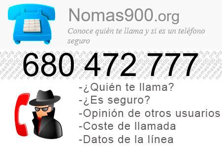 Teléfono 680472777