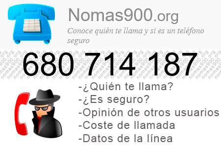 Teléfono 680714187