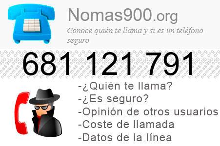 Teléfono 681121791