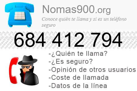 Teléfono 684412794