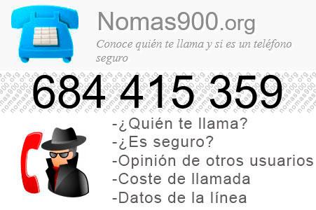 Teléfono 684415359