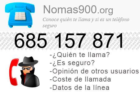 Teléfono 685157871