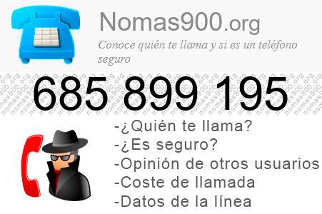 Teléfono 685899195