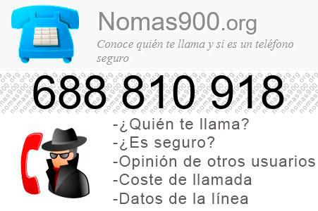 Teléfono 688810918